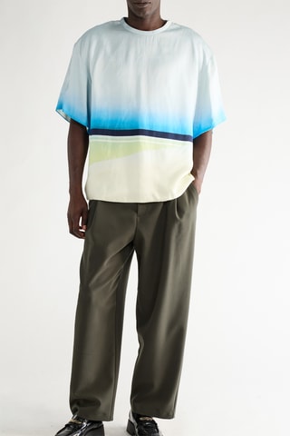 T-shirt dip and dye - Bleu clair