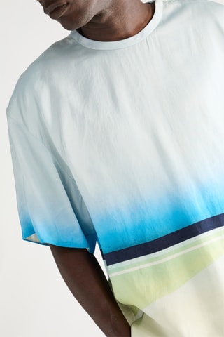 T-shirt dip and dye - Bleu clair