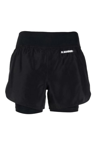 Short 2-en-1 taille haute - Noir
