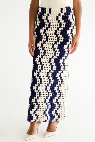 Jupe longue taille haute - Blanc