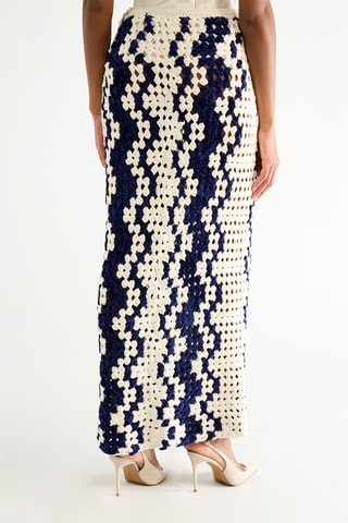 Jupe longue taille haute - Blanc