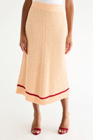 Jupe midi - Beige