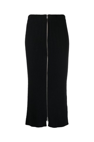Jupe droite taille haute - Noir