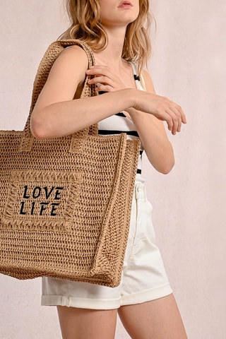 Sac shopping - Beige - Molly Bracken