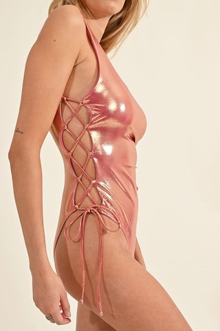 Maillot 1 pièces - Doré rose - Molly Bracken