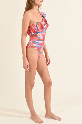 Maillot 1 pièce asymétrique - Rose - Molly Bracken