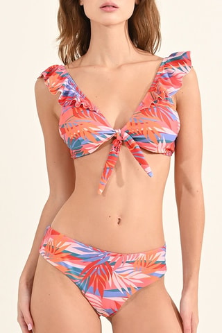 Haut de maillot - Rose et orange