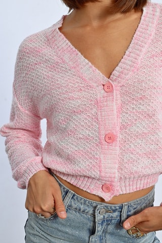 Gilet tie and dye - Rose et blanc - Molly Bracken