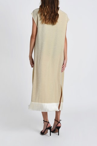 Gilet long sans manches 
Beige - Molly Bracken