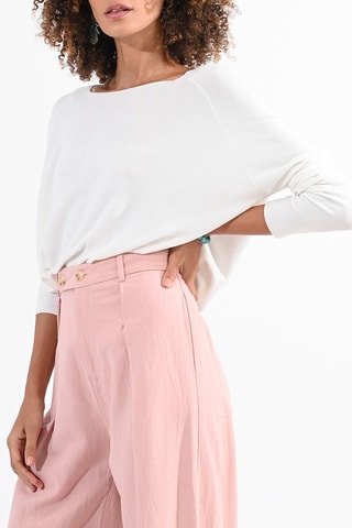 Pantalon en lin - Rose poudré - Molly Bracken