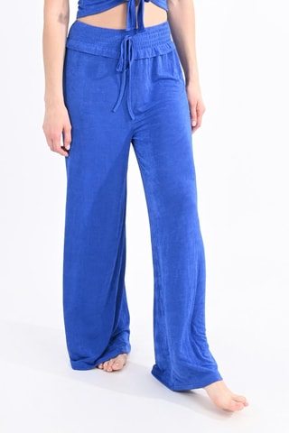 Pantalon taille haute - Bleu roi - Molly Bracken