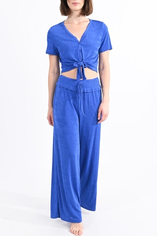 Pantalon taille haute - Bleu roi - Molly Bracken