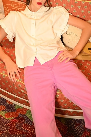 Jean taille haute - Mauve - Molly Bracken