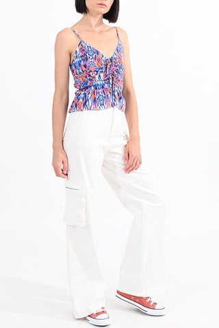 Top - Bleu marine et orange- Lili Sidonio