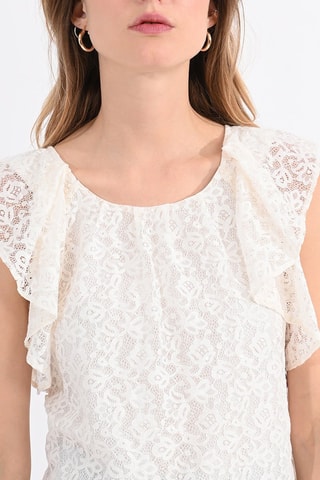 Top en dentelle - Blanc - Molly Bracken