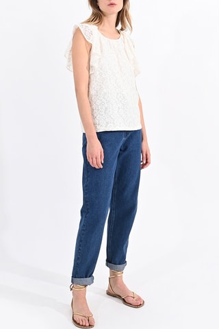 Top en dentelle - Blanc - Molly Bracken
