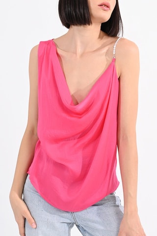Top drapé - Fuchsia- Lili Sidonio