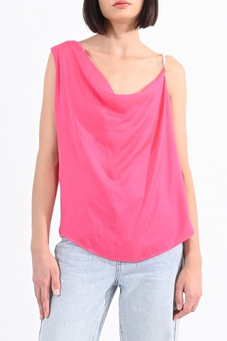 Top drapé - Fuchsia- Lili Sidonio