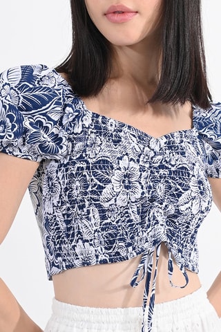 Crop top - Bleu- Lili Sidonio