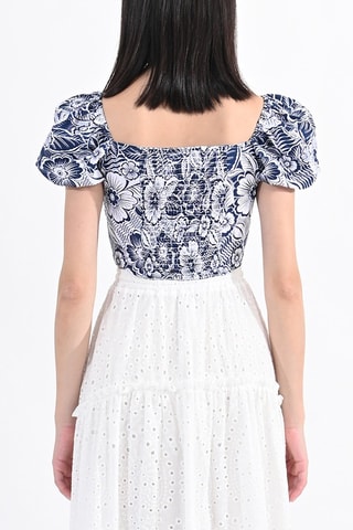 Crop top - Bleu- Lili Sidonio