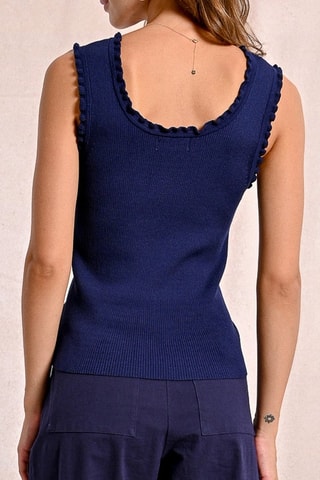 Top - Bleu marine