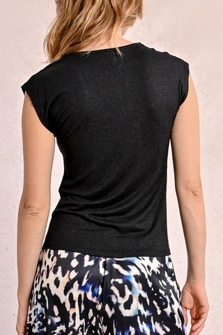 Top - Noir chiné