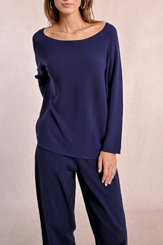 Top - Bleu marine
