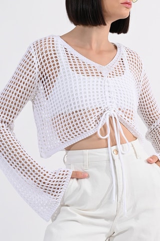 Crop top - Blanc- Lili Sidonio