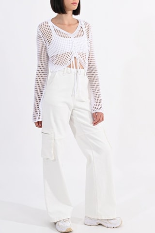 Crop top - Blanc- Lili Sidonio