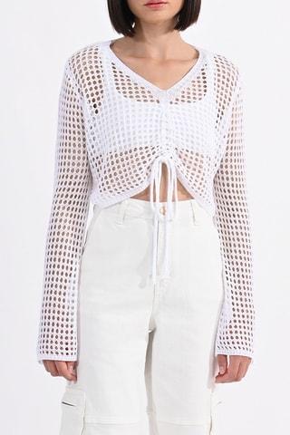 Crop top - Blanc- Lili Sidonio