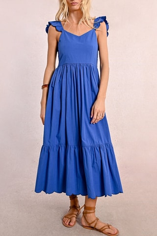 Robe longue - Bleu cobalt
