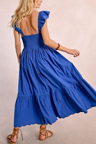 Robe longue - Bleu cobalt