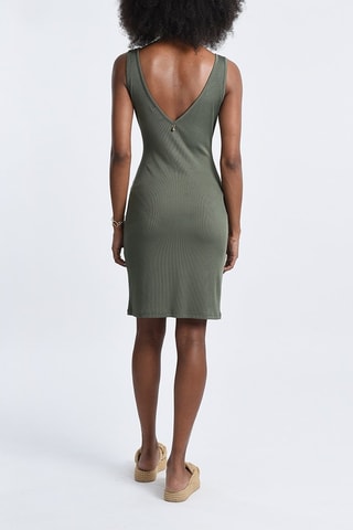 Robe fourreau - Kaki
