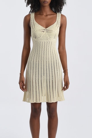Robe trapèze - Beige