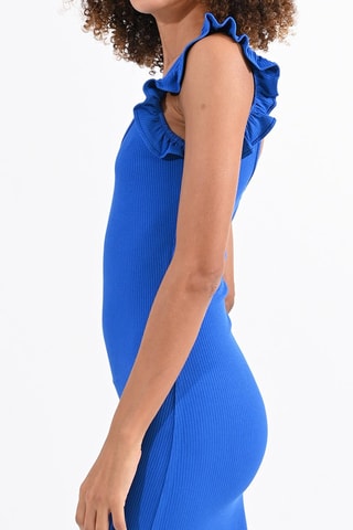 Robe fourreau - Bleu cobalt