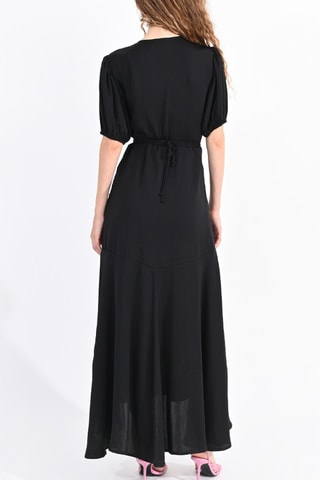 Robe portefeuille - Noir- Lili Sidonio