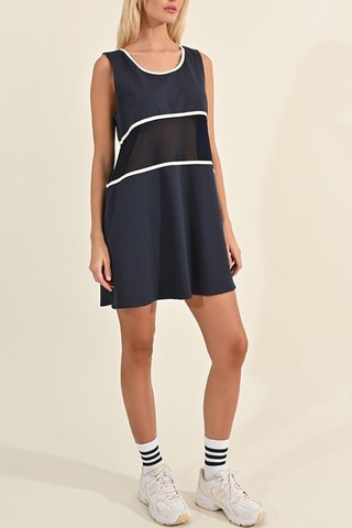 Robe trapèze - Bleu marine- Lili Sidonio