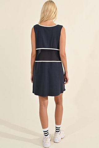 Robe trapèze - Bleu marine- Lili Sidonio