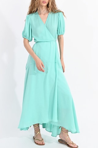 Robe midi - Turquoise- Lili Sidonio