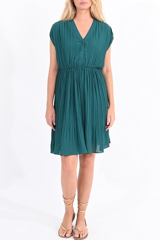 Robe plissée - Vert canard - Molly Bracken