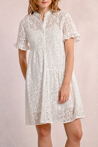 Robe en dentelle - Blanc - Molly Bracken