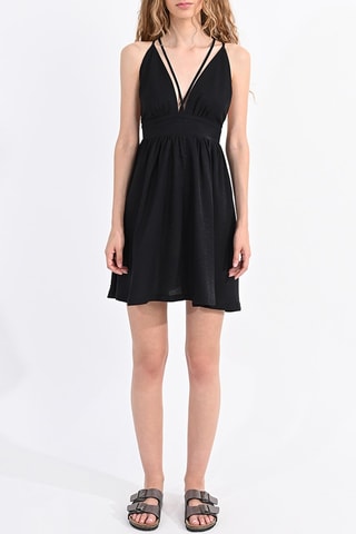 Robe trapèze - Noir- Lili Sidonio