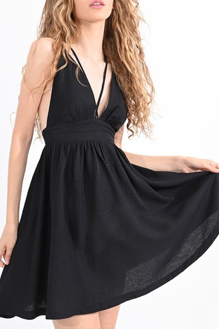 Robe trapèze - Noir- Lili Sidonio