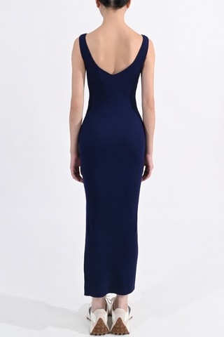 Robe fourreau - Bleu marine- Lili Sidonio
