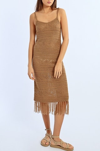 Robe fourreau - Marron clair - Molly Bracken