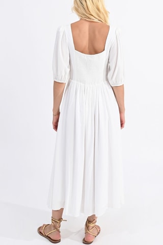 Robe midi - Blanc - Molly Bracken