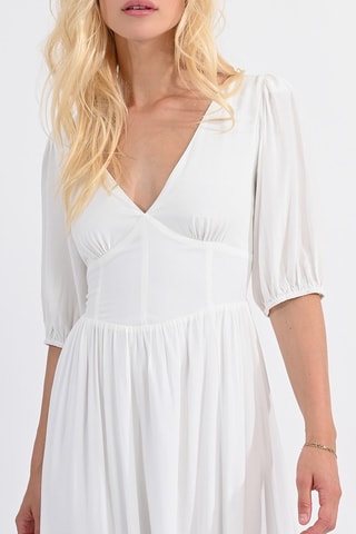 Robe midi - Blanc - Molly Bracken