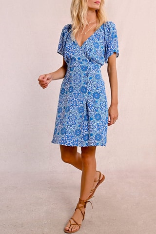 Robe portefeuille - Bleu foncé - Molly Bracken