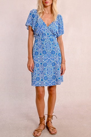Robe portefeuille - Bleu foncé - Molly Bracken