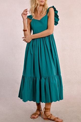 Robe longue - Vert émeraude - Molly Bracken